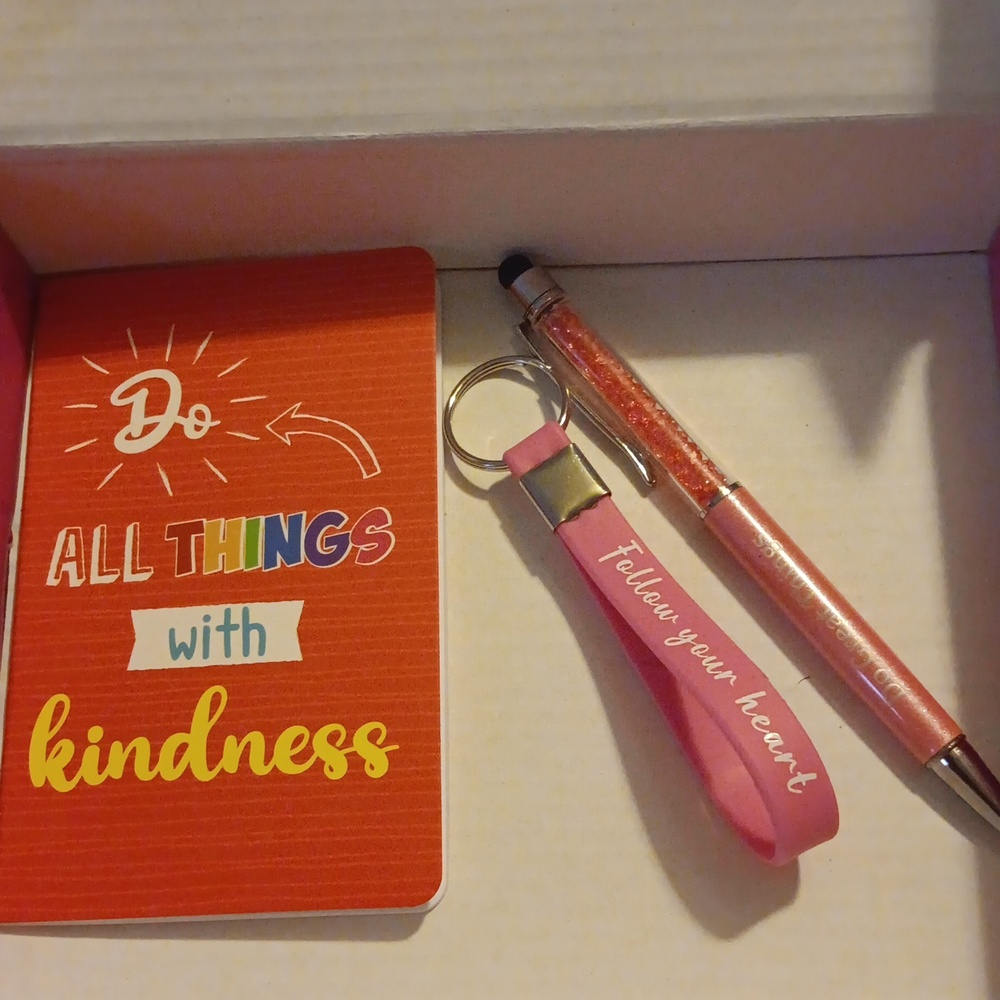Notebook, Pen & Keychain Set